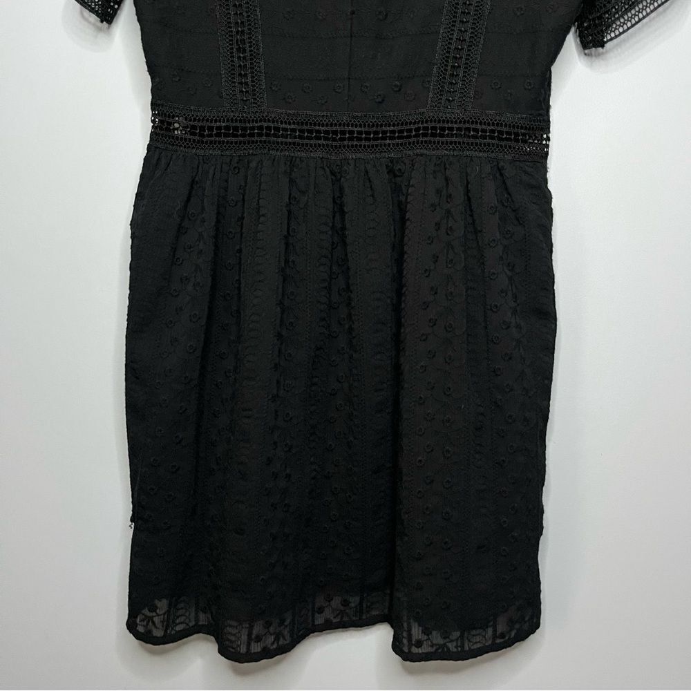 Abercrombie & Fitch A-Line Crochet Lace Square Neckline Mini Dress Size XSP - Picture 14 of 16